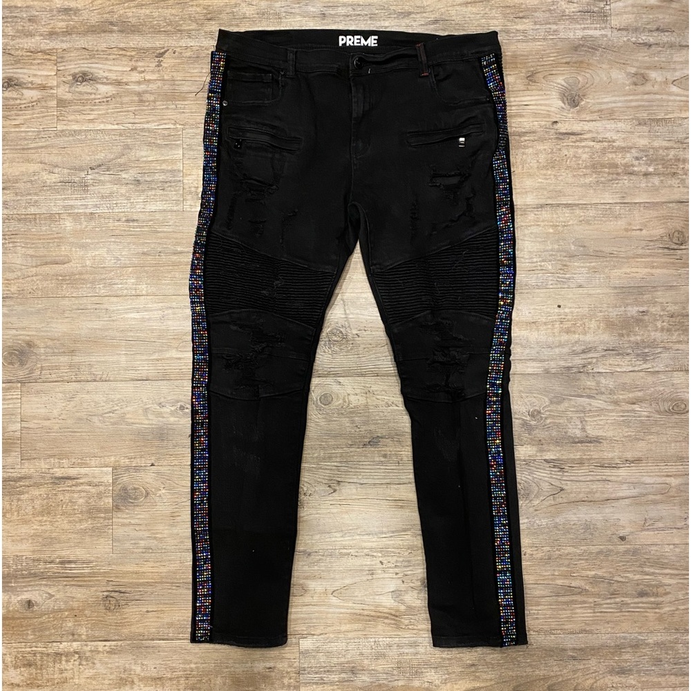 PREME Black Mens Jeans